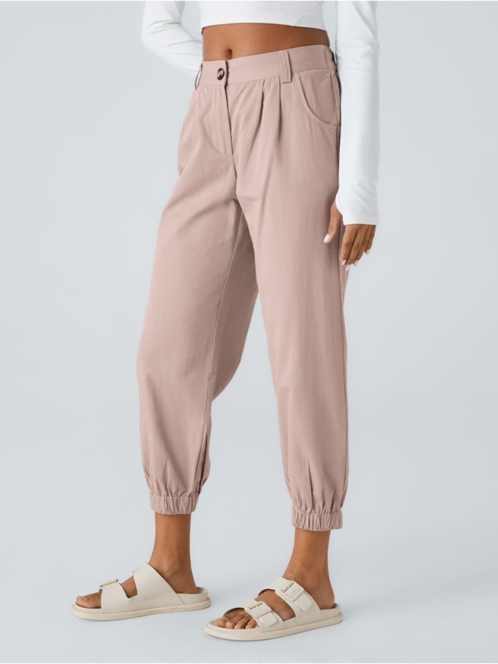 Halara Mid Rise Casual Joggers with Pockets size M Medium NWT - Picture 2 of 16